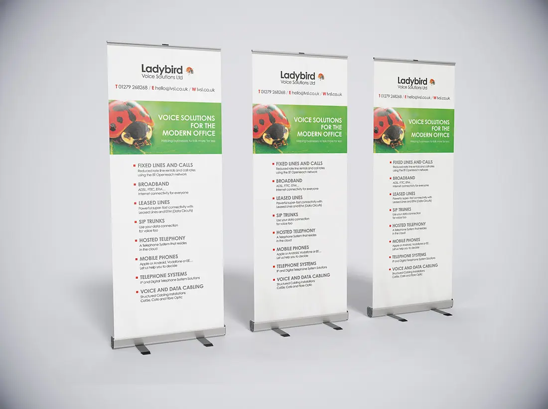 Pop-up banners print and production