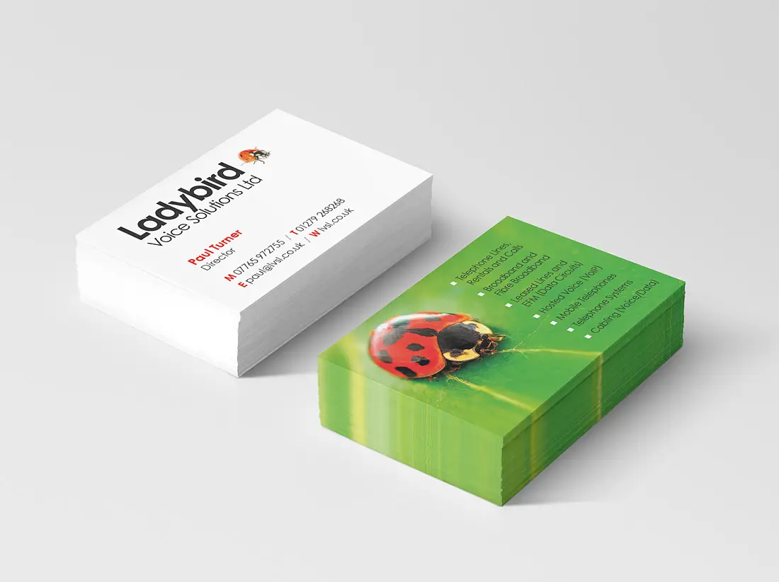 Business card design and production