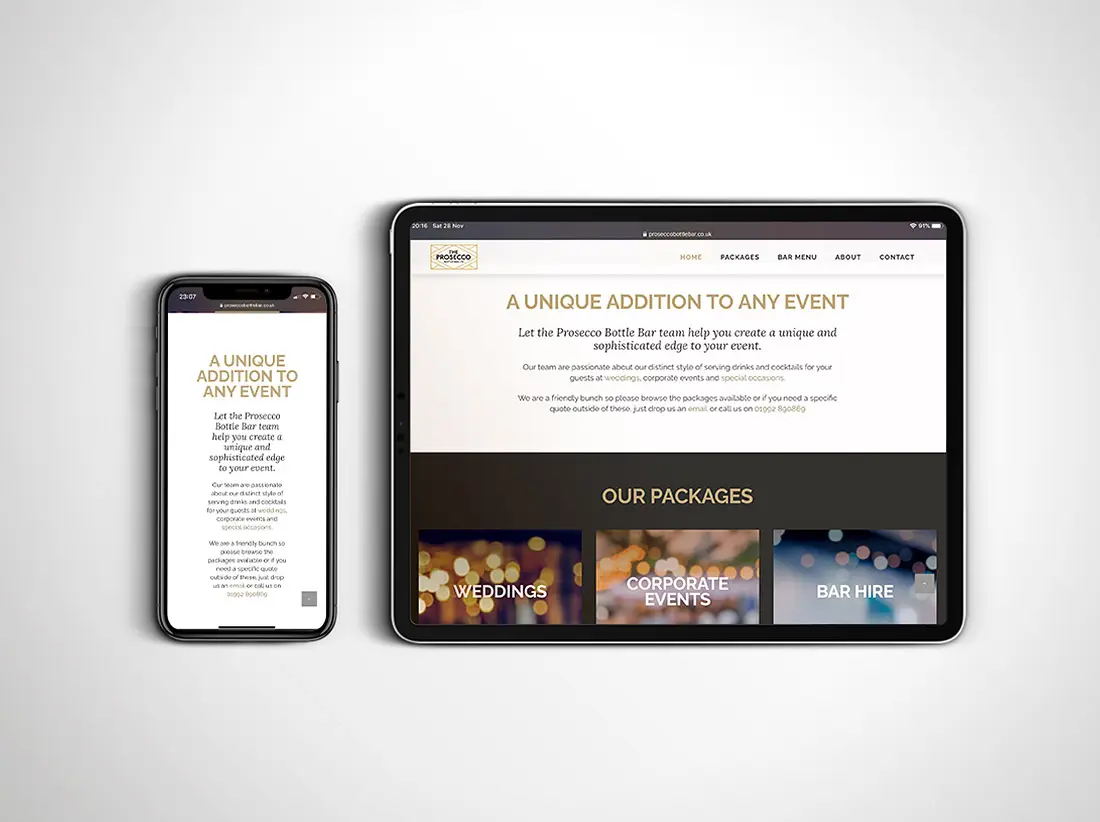 Mobile responsive web design