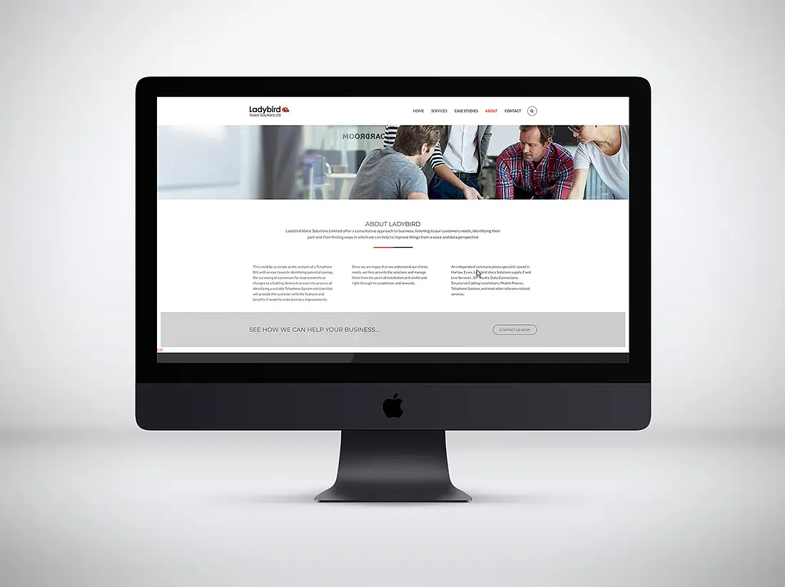 Content managed website