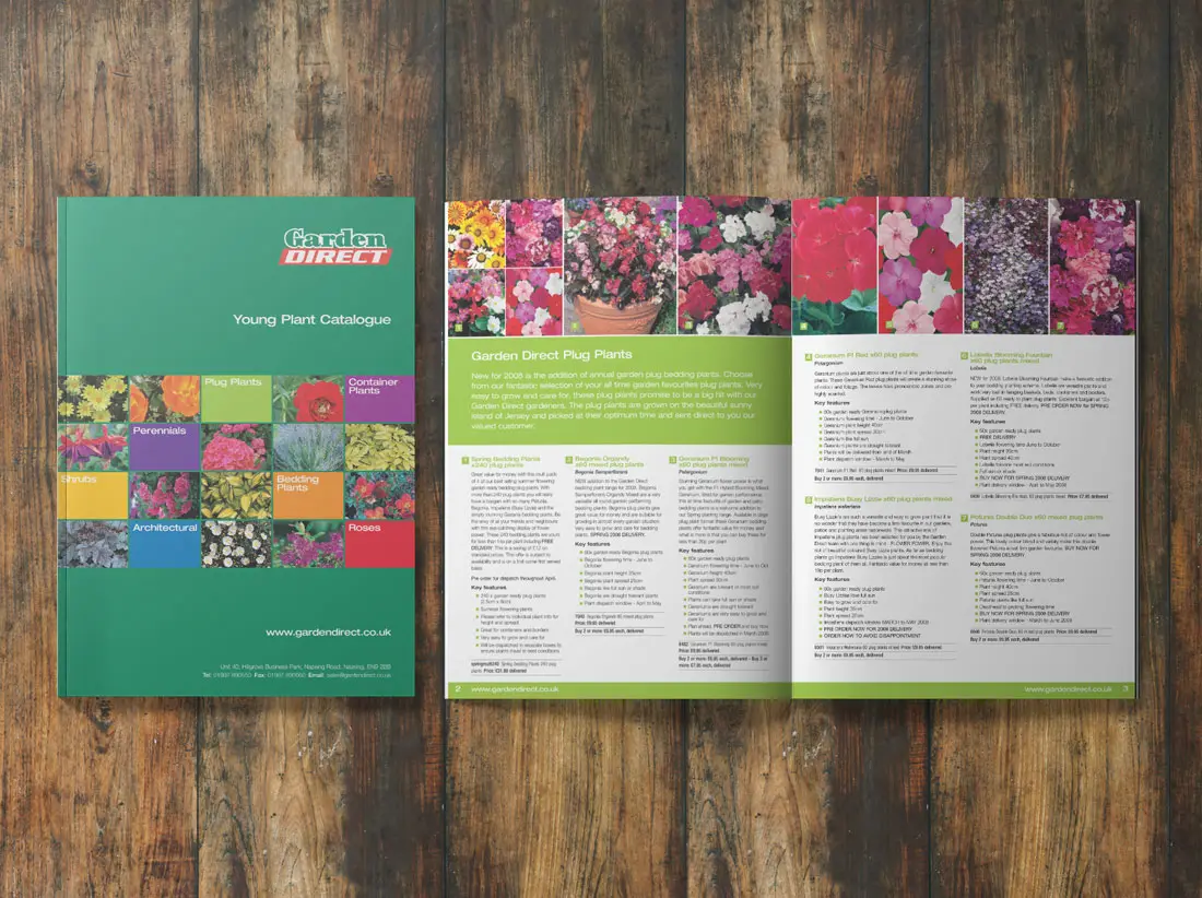 Direct mail catalogue design